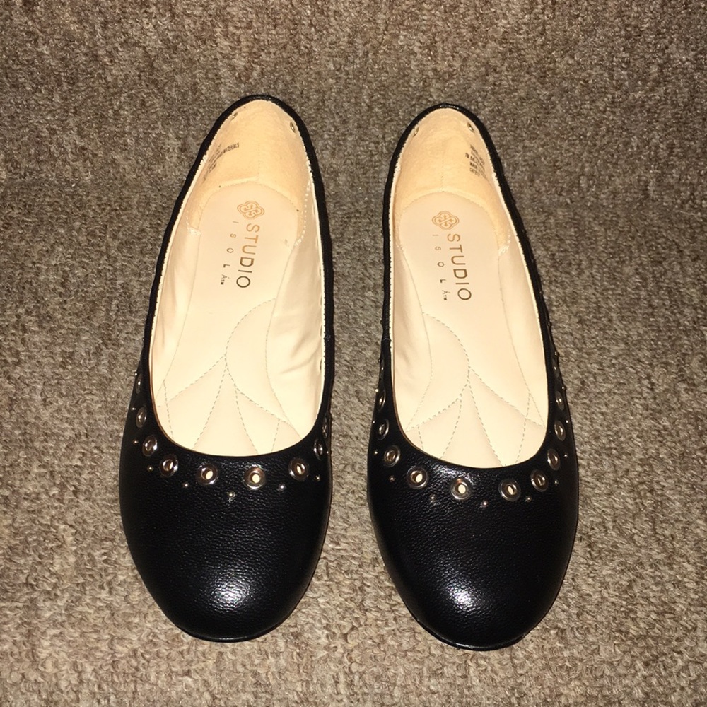 ♣️NWT Studio Isola Genuine Leather Ballerina Flats